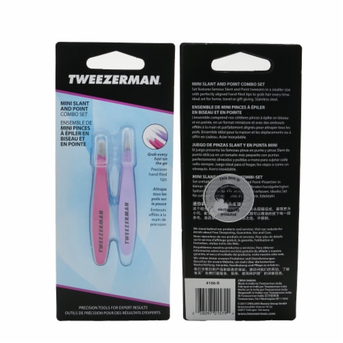 Tweezerman® Mini Slant & Point Combo Set Perspective: back