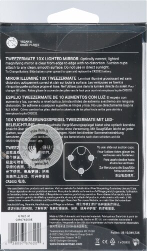 Tweezerman 10x Lighted Mirror Perspective: back