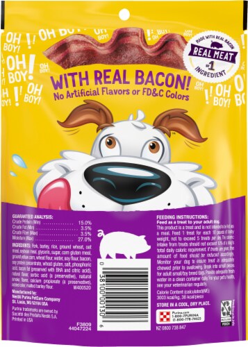 Purina® Beggin' Strips® Bacon Dog Treats Perspective: back