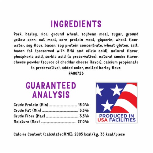 Beggin'® Strips Bacon & Cheese Flavor Dog Treats Perspective: back