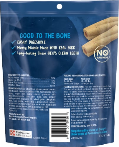 Purina® Busy® Bone Tiny Adult Dog Chew Treats Perspective: back