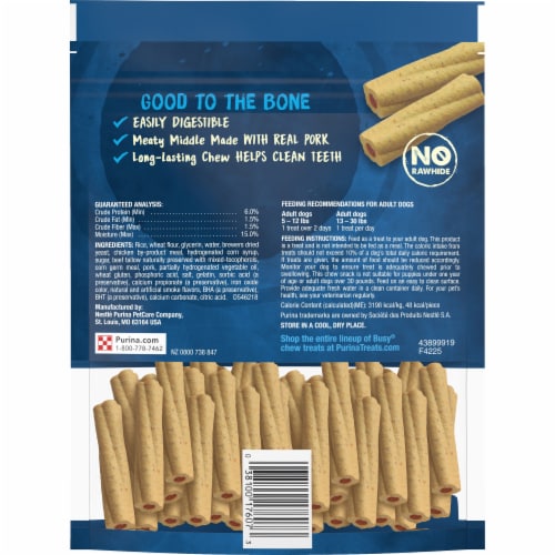 Purina® Busy® Bone Tiny Dog Long-Lasting Treats Perspective: back