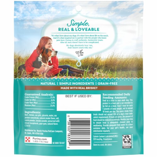 The Pioneer Woman™ Beef & Brisket Dog Treats Perspective: back