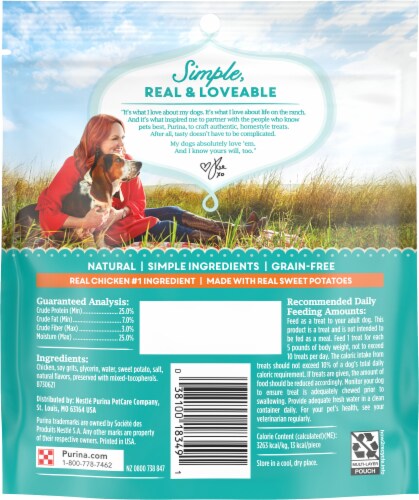 The Pioneer Woman® Chicken & Sweet Taters Bites Dog Treats Perspective: back