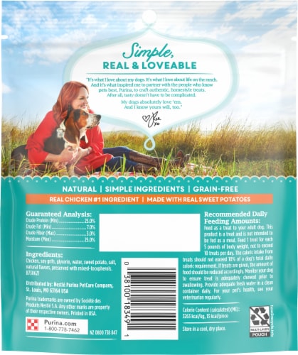 The Pioneer Woman® Chicken & Sweet Taters Bites Dog Treats Perspective: back