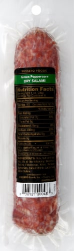 Busseto Foods Green Peppercorn Dry Salami Perspective: back