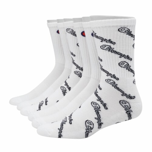 Champion® CH170 Synthetic Crew Socks - White Perspective: back