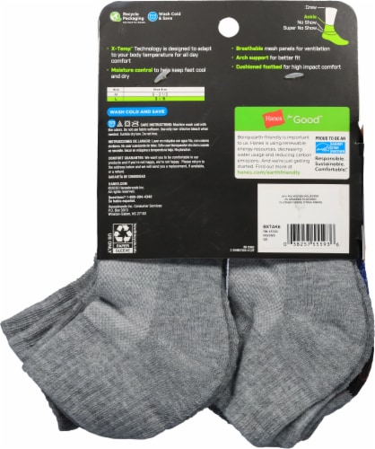 Hanes® Boys X-Temp™ Ankle Sock Pack Perspective: back