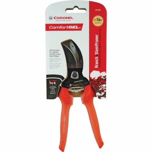 Corona® ComfortGEL® Red Branch & Stem Pruner Perspective: back
