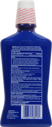 Colgate Peroxyl Antiseptic Oral Cleanser & Rinse Perspective: back