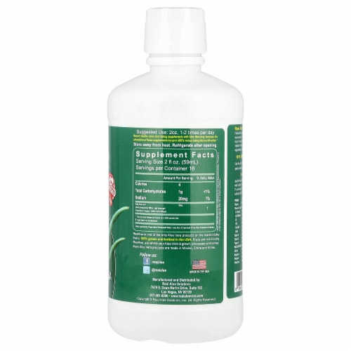 Real Aloe Aloe Vera Juice 32 fl oz 960 ml 32 fl oz Kroger