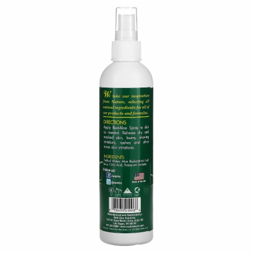 Real Aloe Aloe Vera Spray - 8 fl oz (227 ml) Perspective: back