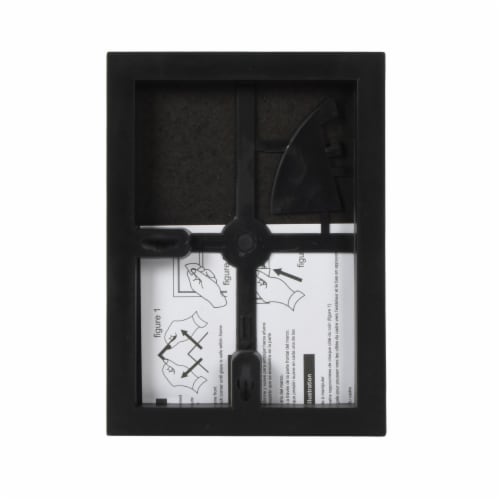 Snap® 5x7 Front Load Photo Frame - Black Perspective: back