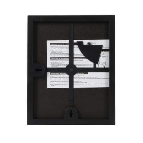 Snap® 8x10 Front Load Photo Frame - Black Perspective: back