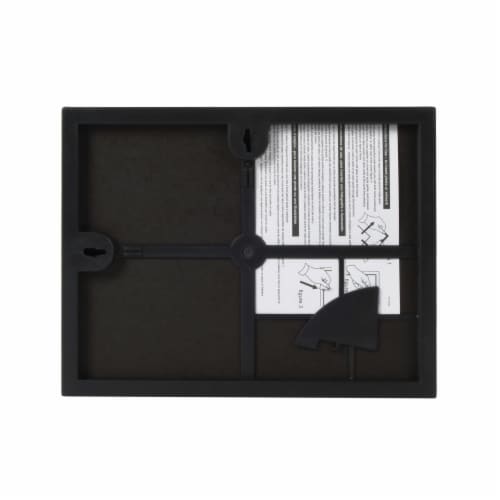 Snap® 8.5x11 Front Load Photo Frame - Black Perspective: back