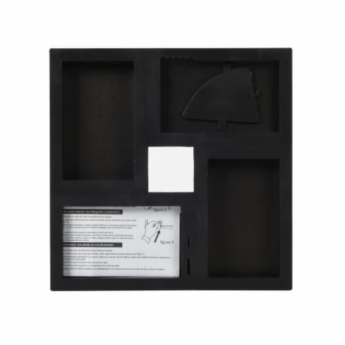 Snap® 4 Opening 4x6 Front Load Collage Photo Frame - Black Perspective: back
