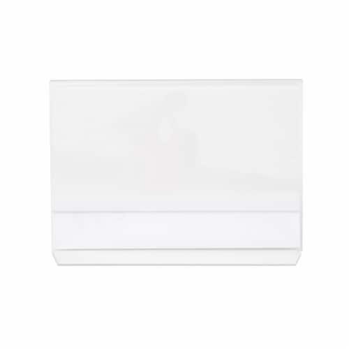 Snap® 5x7 Clear Bent Acrylic L Photo Frame Perspective: back