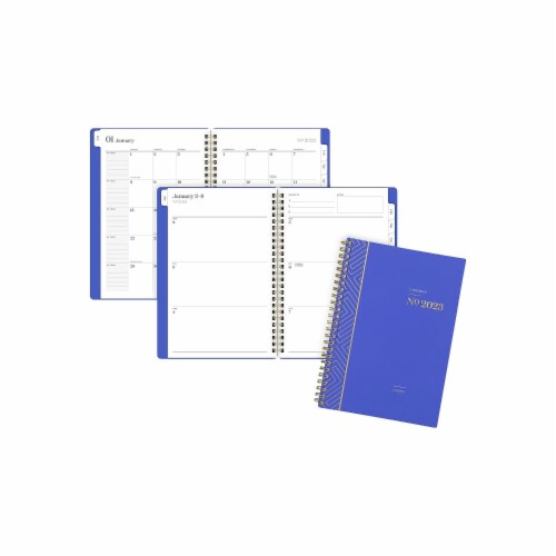 Mead® 2023 Cambridge WorkStyle Classic Weekly & Monthly Planner Blue, 1