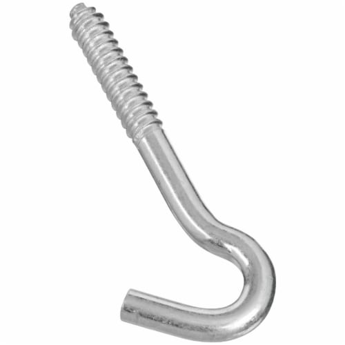 National 3/8 In. x 4-1/2 In. Heavy-Duty Screw Hook N220830 Pack of 10 Perspective: back