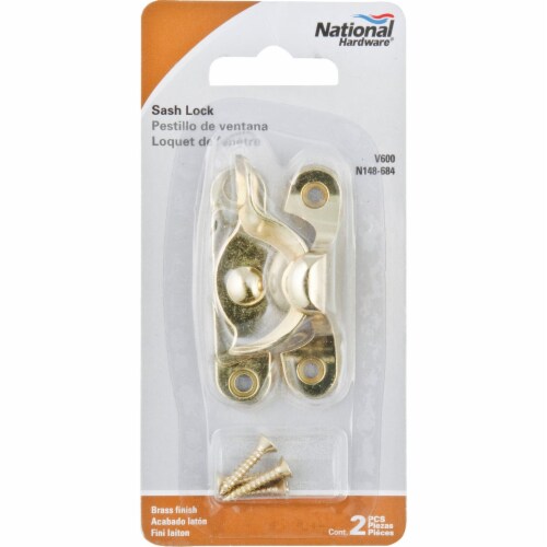 National Brass 7/8 In. Crescent Sash Lock N148684 Perspective: back