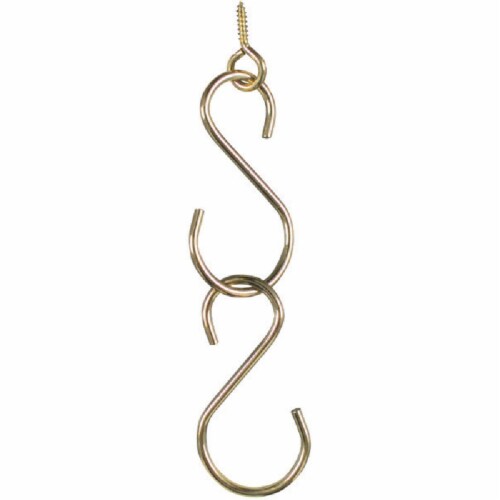National Hardware 3-1/2 In. Brass Steel Extension Hook Kit N275123 Perspective: back