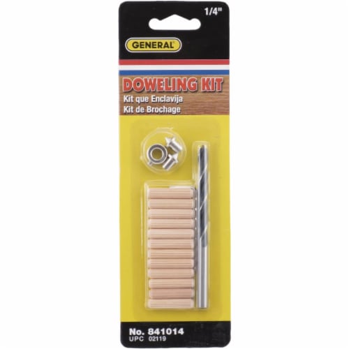 General Tools 1/4 In. Doweling Jig Accessory Kit 841014 Perspective: back