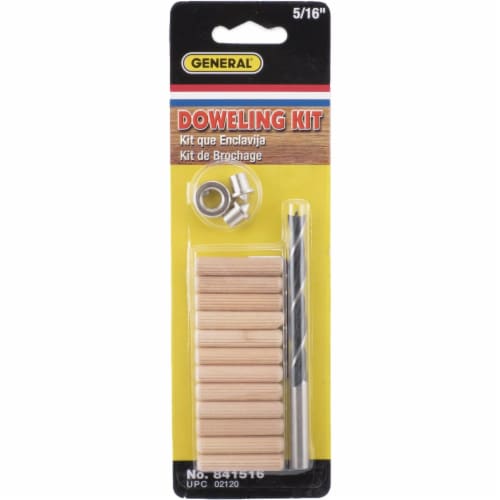 General Tools 5/16 In. Doweling Jig Accessory Kit 841516 Perspective: back