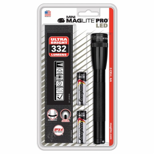 MINI MAGLITE LED AA PRO - BLK Perspective: back