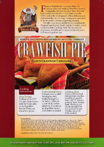 Natchitoches Crawfish Pie Frozen Meal Perspective: back