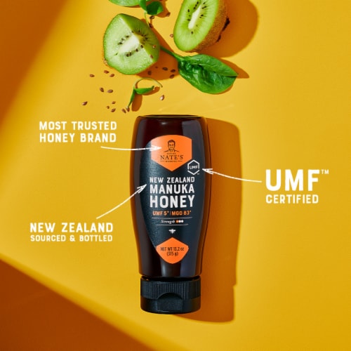 Nature Nate's® New Zealand Manuka Honey MGO 83+ UMF™ 5+ Perspective: back
