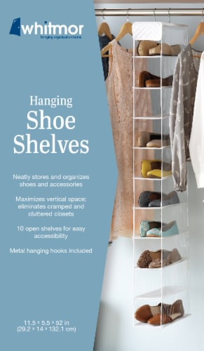 Whitmor Open Shoe Rack - Clear, 1 ct - Kroger