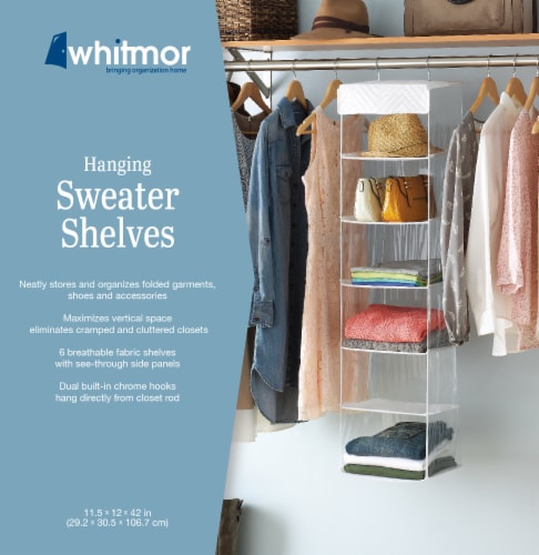 Whitmor Hanging Sweater Shelves, 1 ct - Fry's Food Stores