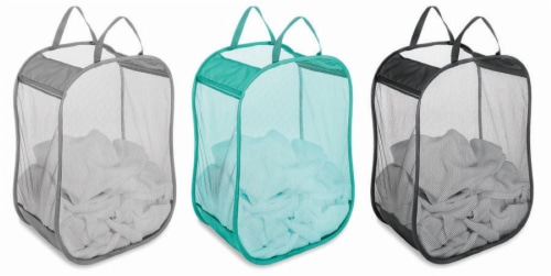 Whitmor Pop & Fold Laundry Bag - Assorted Perspective: back