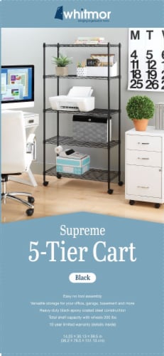 Whitmor 5-Tier Chrome Supreme Shelving