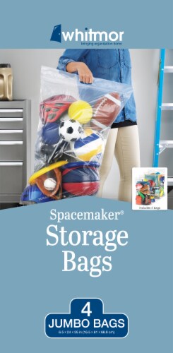Whitmor Spacemaker™ Jumbo Storage Bag - Clear Perspective: back