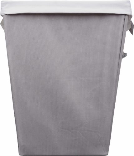 Whitmor Easycare Hamper & Laundry Bag - Gray/White Perspective: back