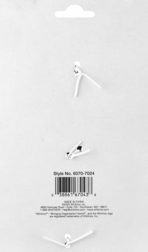 Whitmor Metal S-Hooks Perspective: back