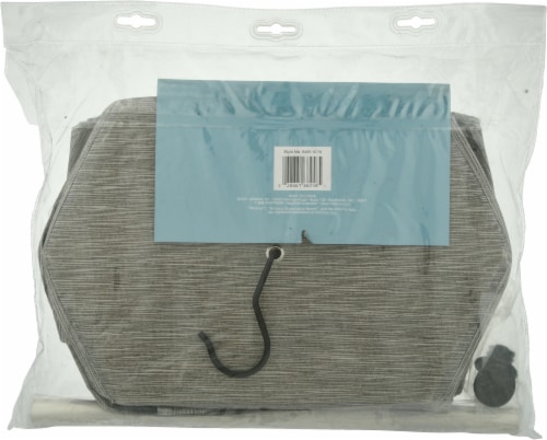Whitmor Short Rotating Closet Organizer with Accessory Bar - Gray Perspective: back