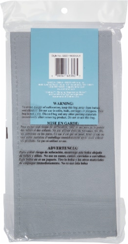Whitmor Fabric Storage Bin - Alloy Gray Perspective: back