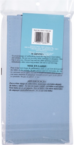 Whitmor Fabric Storage Bin - Blue Fog Perspective: back