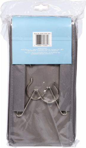 Whitmor Shelf Hanging Shoe Organizer – Alloy Gray Perspective: back