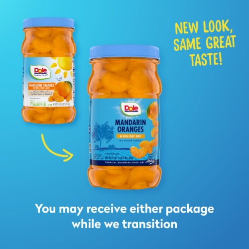 Dole® Mandarin Oranges In 100% Fruit Juice Perspective: back