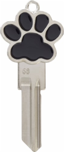 Hillman Paw Print Blank Key - Assorted Perspective: back