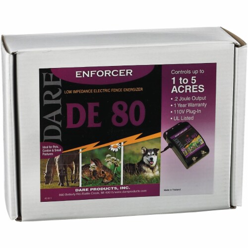 Dare Enforcer 5-Acre Electric Fence Charger DE80 Perspective: back