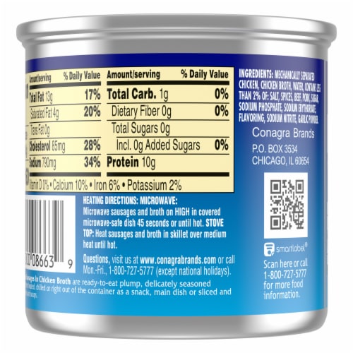 Libby's® Vienna Sausage in Chicken Broth Perspective: back