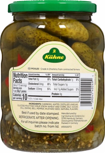 Kuhne Original Pickles Perspective: back