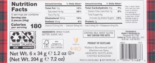 Walkers Shortbread Rounds Snack Packs Perspective: back