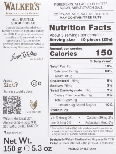 Walker's® Mini Scottie Dog Shortbread Cookies Perspective: back
