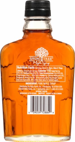 Spring Tree™ Grade A Amber Maple Syrup Perspective: back
