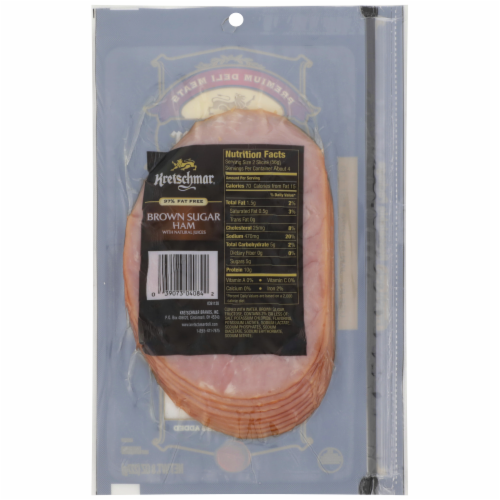 Kretschmar 97% Fat Free Sliced Brown Sugar Ham Perspective: back